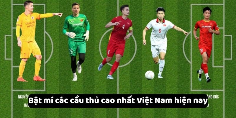 Bật mí các cầu thủ cao nhất Việt Nam hiện nay