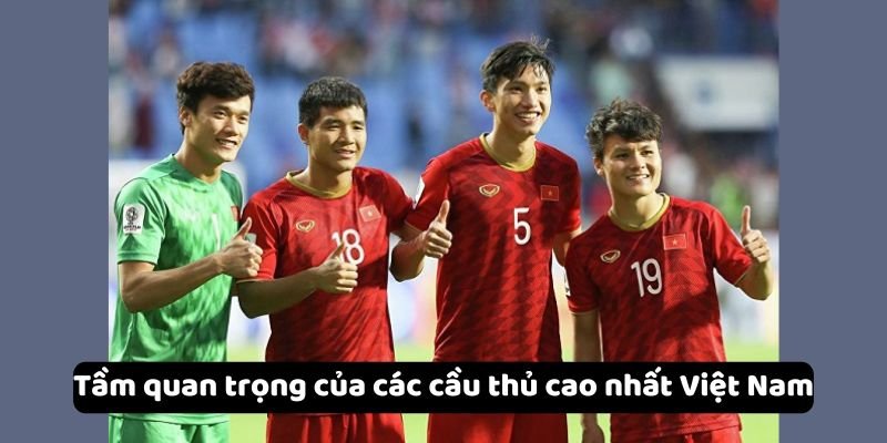 Tầm quan trọng của các cầu thủ cao nhất Việt Nam